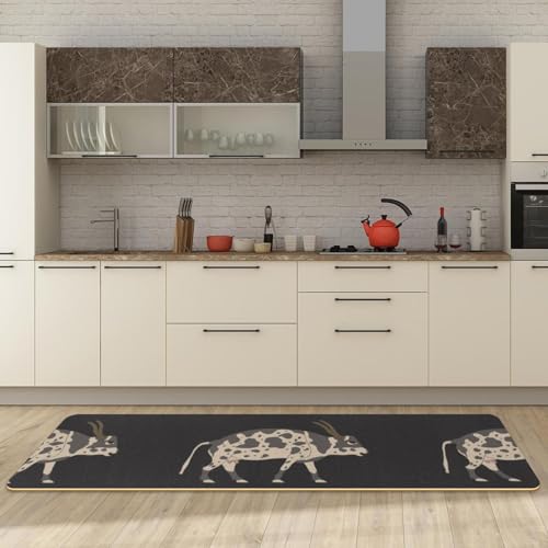 2 alfombrillas de cocina antideslizantes para pasillo y cuarto de lavado lavables 3