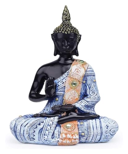 Statue en résine fine de Bouddha bleu RLKHXBS pour décoration