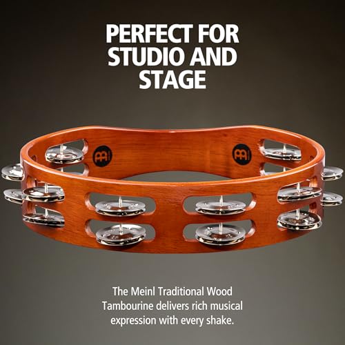 Meinl TA2AB Tambourin à main finition bois traditionnelle et résonance pure - 2