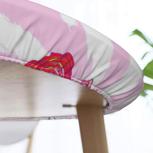 Nappe ronde d'été de qualité supérieure avec imprimé ananas résistant pour table de mariage - 8