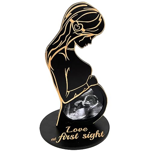 Image of Heart's Sign Ultrasound Frame Pregnancy Gift Ideas - Gifts for Pregnant Women Mom To Be | Pregnant Wife Gifts Sonogram Frame | Expecting Parents To Be Unique Gift