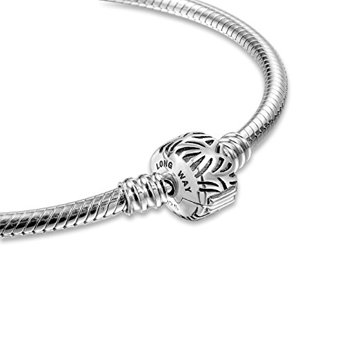 Bracelet,925 Sterling Silver Basic Charm Bracelet Snake Chain Long Way Fine Jewelry For Women, Best Christmas Birthday Gift For Mother Wife Girlfriend (Silver 7.1 Inches) #TOP2