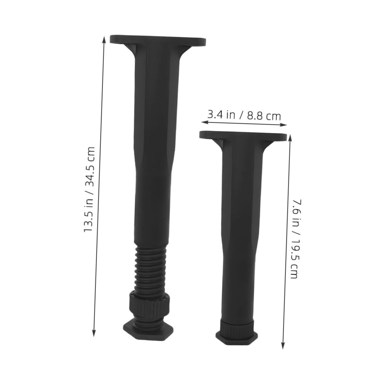 Gambe di Supporto Regolabili T per Telaio Letto, 6 Pezzi