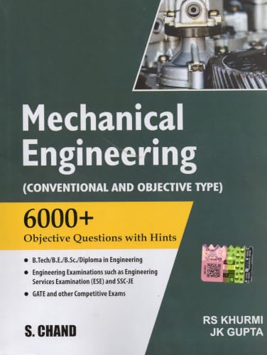 Image of Objective Mechanical Engineering (Conventional and Objective Type) - 6000+ Objective Questions with Hints - Khurmi & Gupta [ORIGINAL BOOK-WITH QR ... & PRINT] - 8th /Edition for 2027 Exams