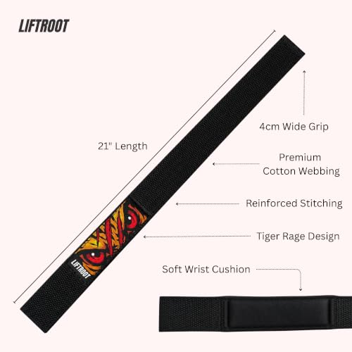 Image of Weight Lifting Straps for Gym Men & Women - Heavy Duty Wrist Support Straps for Deadlifts, Powerlifting & Strength Training