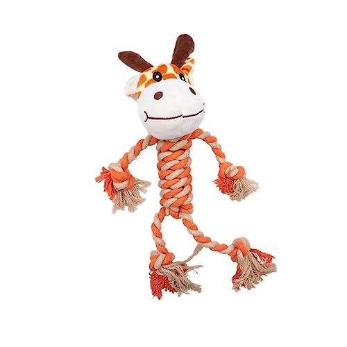 BESPORTBLE Pet Toy Dog Cotton Rope and Plush Toy Fun Giraffe for Grabbing and Playing