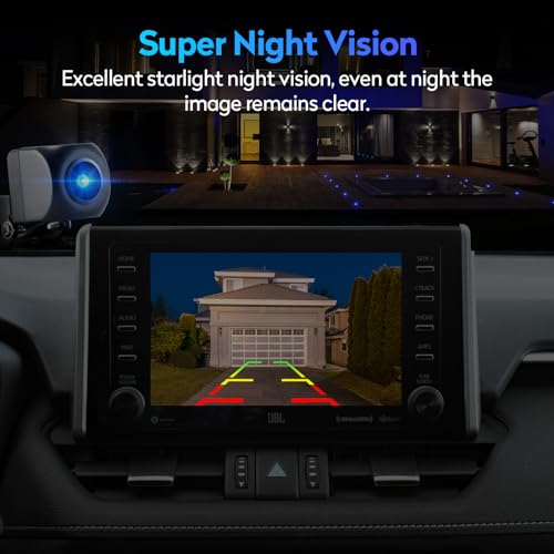 Image of Automotive Backup Camera, Metal Rearview Camera with Switchable AHD 1080P AHD 720P and CVBS, Dual Mount Brackets Universal Reversing Camera for Car Pickup Truck SUV (HD02)