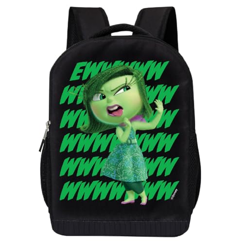 Disney Inside Out Backpack for School | Kids Shoulder Bag Travel Backpack School Backpack | Cute Kids Backpack for Boys, Girls, Toddlers Unisex (Disgust)
