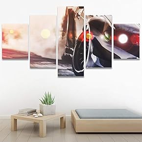 SIGNWIN 5 Panel Canvas Wall Art Modern Art...