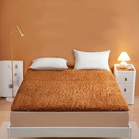 XOOFMASS Japanese Futon Floor Mattress, Portable Tatami Mat Single/Twin/Queen/King Size Folding Sleeping Bed Mattress,Floor Bed Mattress Fluffy Japanese Futon Mattress,Brown,31″x75″/0.8x1.9m Cover