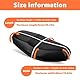 Casenly Motorrad Sitzbankbezug, Oxfordtuch Sitz Motorradbezug, Schwarz Wasserdichter Sitzbezüge für Motorrad, Staubkissenbezug Schutz mit Gummiband für Roller Moped Sitzbezug, 60x92cm