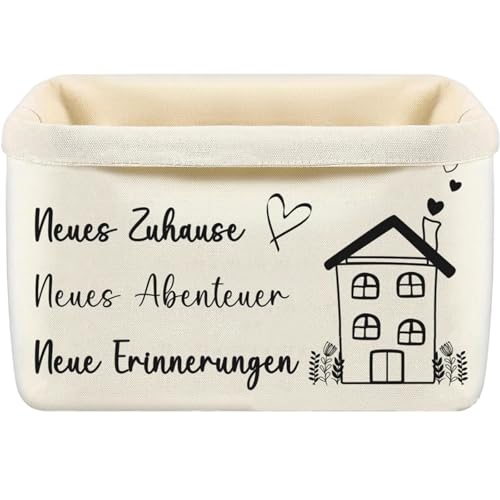 LUMOOM Cestino per panini, sacchetto per il pane, regalo per la casa, cestino per il pane in tessuto, regalo per l'inaugurazione, molti bei momenti nella nuova casa