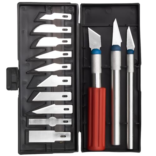 Kit Bisturi de Precisão Estojo Corte Preciso Couro Artesanato