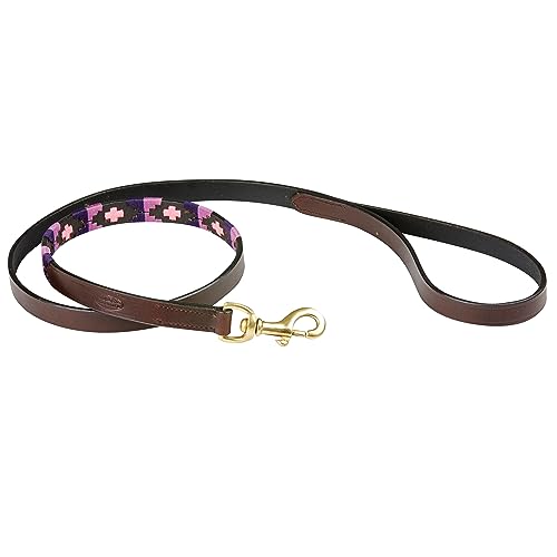 2023 Weatherbeeta Polo De Cuero Correa De Perro 10016980 - Cowdray MarrĂłn/PĂşrpura