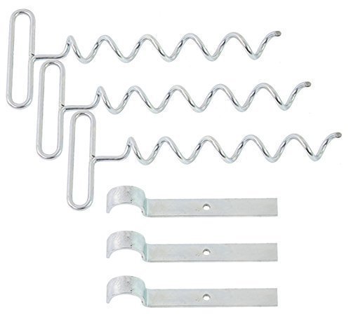 Dyndal 3er Set Fussballtor-Erdanker für bis zu 38mm Stangendurchmesser gegen Wind
