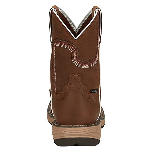 Justin Womens Rush Square Toe Boots 9 B Brown4