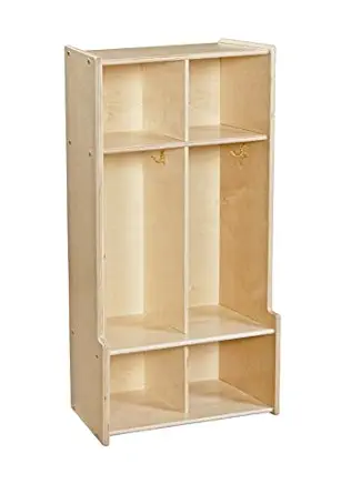 Contender 2-Section Coat Locker with Bench & Cubby Storage for Kids & Toddlers