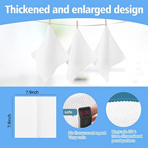 BanYakong 100 Count Disposable Face Towel,Thickening Ultra Soft Washcloths,Facial Cotton Tissue,Lint-free cotton dry wipes Multi-Purpose for Skin Care,Make-up Wipes,Face Wipes and Facial Cleansing