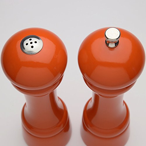 Chef Specialties 8 Inch Windsor Pepper Mill And Salt Shaker Set - Butternut Orange #TOP2