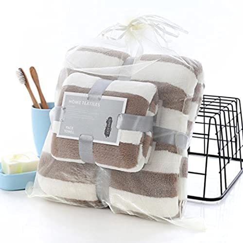 Image of HomeCloud Ultra Soft 300 GSM Bath Towel Set | 3X Softer Than Cotton Towels | Highly Absorbent & Ultra Fast Dry | Perfect for Home, Pool, Spa & Gym |Set of 2 (1 Bath (140x70cm), 1 Face Towel (75x35cm)
