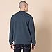 Amazon Essentials Men's Relaxed-Fit Knit Polo Sweater, Navy, Large