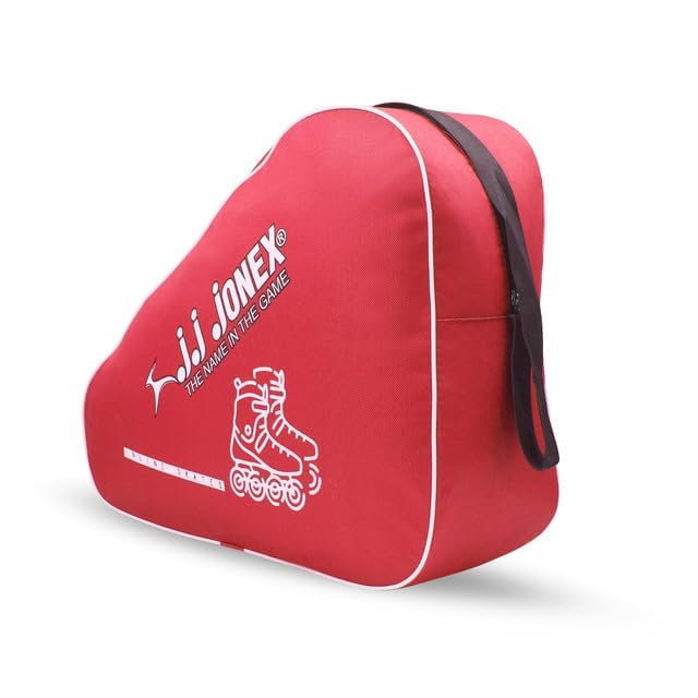 Jonex JJ Exceed Inline & Quad Skating Bag – Heavy-Duty Waterproof Polyester with Print, Strong Straps (MYC) (Red)-image-29