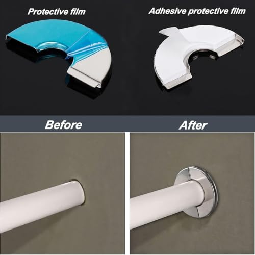 8 Stück Snap-In-Wasserhahn, Wandloch, Wandloch, hässliche Abdeckung, Rohrabdeckung/Kragen/Rad Ring für Rohre