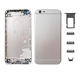 Producto nuevo Smartex® Chasis de Vidrio + Carcasa Trasera y Botones Laterales Compatible con iPhone 6S  Back Cover + Frame (Gris Espacial - Sideral Grey)