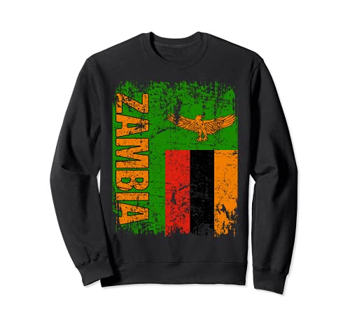 ZAMBIA Bandera | Hombres Mujeres Niños ZAMBIA Sudadera