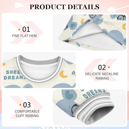 Elephant Girls Dresses Long Sleeve Sweatshirt Dress for Girls Winter Toddler Casual A Line Dresses Size 2-8T3