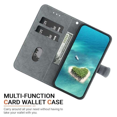 Protection Motorola G86 étui rabat cuir avec support - 3
