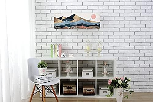 Image of DARSHANAM WORLD Beatiful Designer Ac Cover / / Cutest Printed Air Conditioning Dust Cover For Indoor & All Type AC Split Covers / / Colorfull Folding Designer Ac Cover (Mountain Printed 1 Ton)