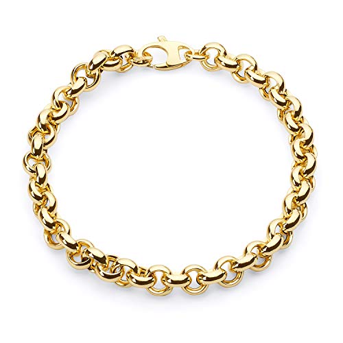 14k REAL Yellow Gold Fancy Hollow Bracelet - 7.5
