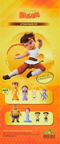 Image of Funskool-Chhota Bheem 7 Inch Action Figure,Green Gold Chhota Bheem and Friends with Articulation,7 inches,Collectible,for 4 Year Old Kids and Above,Toy