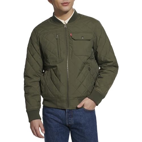 Image of Levi's Men's Levi's Men's Diamond Quilted Bomber Jacket