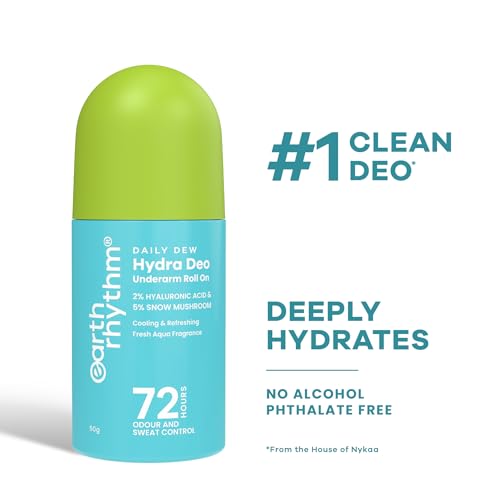 Image of Earth Rhythm 2% HA Aqua Fresh Cooling Underarm Roll On No Aluminium No Paraben - Cooling Deo