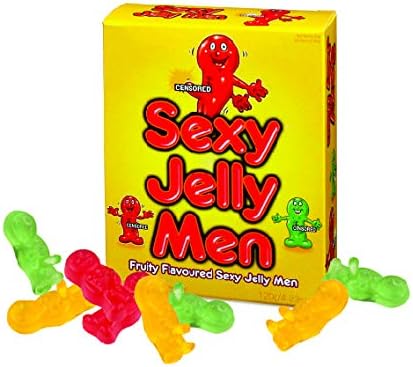 Great gift present idea - Jelly Sexy Men - Sexy Fun & Novelty Food Gift for Your Girlfriend - Unusual Novelty / Present for Her, Women, Ladies Birthday or Christmas