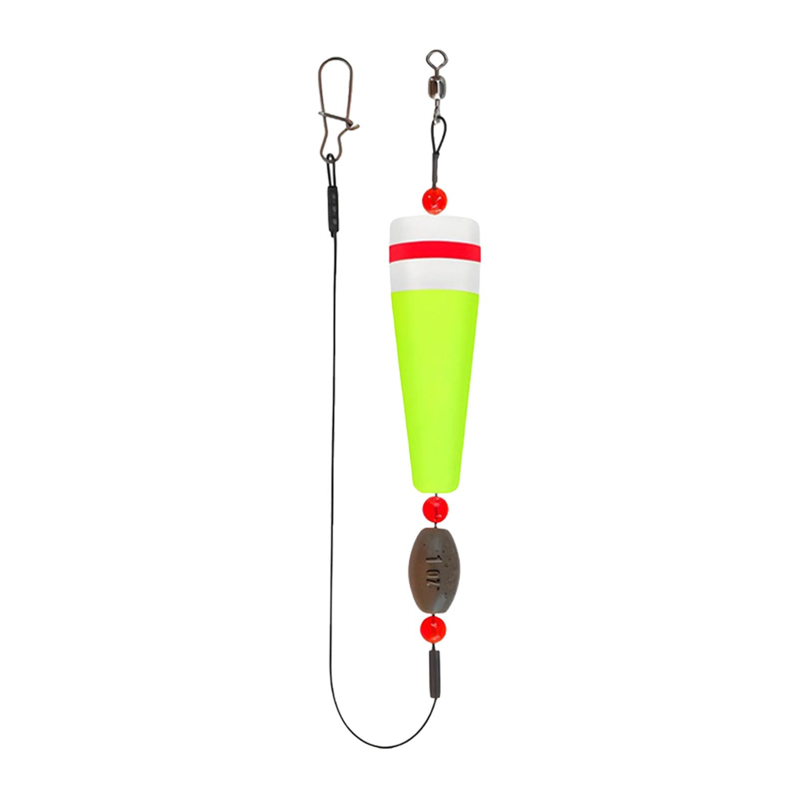 Xjdzineq Weighted Fishing Float Buoys with Swivels Sinkers and Bobbers Popping Corks Bobbers Rigs for Oceans Boats