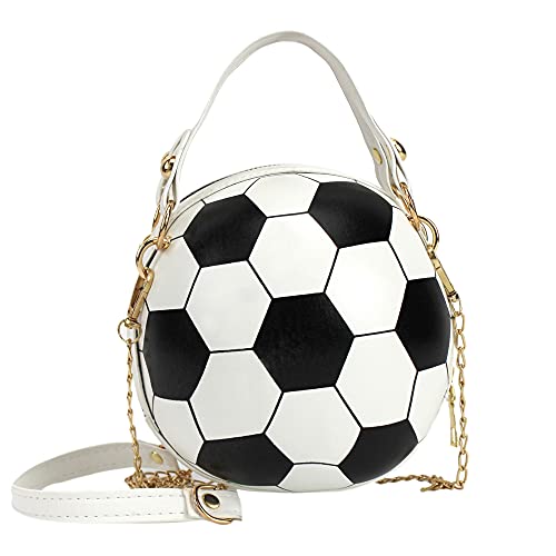 Bolso de hombro redondo para mujer en forma de balón de baloncesto miniatura 1