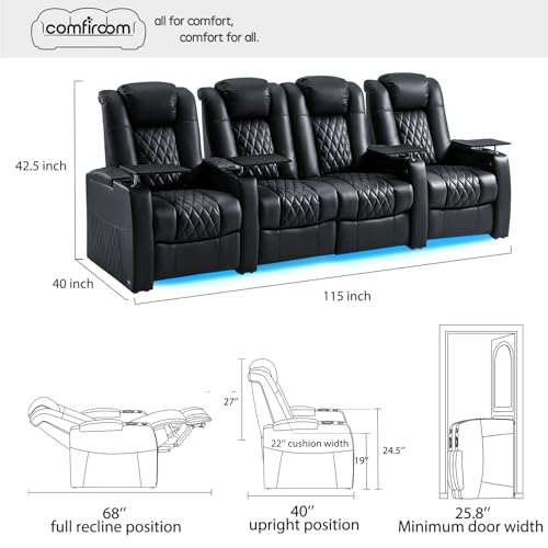 home theater recliner set Package product image