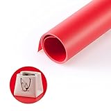 Meking Photography Backdrop Matte PVC Background 27*51 inch (68*130cm) Red