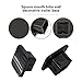 NGHEY Pack-1 Square Mouth Protection Cover Traction Cover, Trailer Hook Dust Plug, Rubber Trailer Hitch Dust Plug, Fit for RV SUV and Cars (American Flag Black)