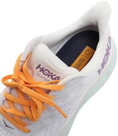 Hoka Women's Clifton 8 Shoes (Blanc De Blanc/White, us_Footwear_Size_System, Adult, Women, Numeric, Medium, Numeric_7) | Image 5
