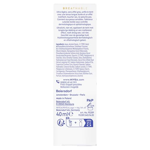 Nivea Sun Gezicht Light Daily Fluid SPF50+ Medium 40 ml - View 3
