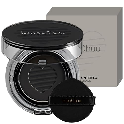 LALACHUU Hairline Powder Waterproof Concealing Hair Loss Instantly Root Touch Up for Women & Men Sweatproof Stain Proof for 120 Hours 0.32 Ounce, Natural Black
