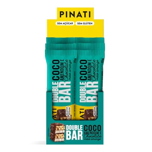 PINATI Double Bar Cocada Amendoim e Choc 6x25g