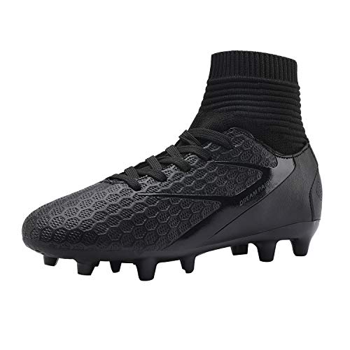 Chaussures De Football Enfants - Crampons Caoutchouc, Cuir Synthétique, Pour Terrains Synthétiques/herbe