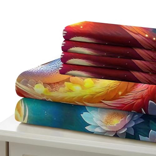 Parure de lit dragon housse de couette 200x200 zippée facile à nettoyer - 7