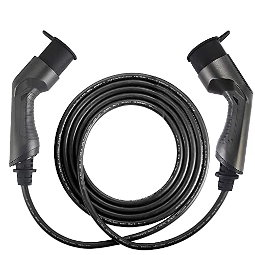 Morec 11KW triphasé Câble de Charge EV 16A ev chageur pour Station de Charge EV Charger Type 2 à Type 2, IEC 62196-2 5M