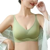 [Tamglean Quion] ブラジャー レディース ノンワイヤー ナイトブラ - ノンマーク 【たるみ防止・副乳収め・3D立体カップ Uバック】 シームレス 快適通気 抗菌防臭 伸縮性 細見え シンプル 日常下着 無地